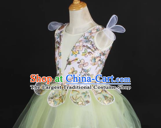 Children Gauze Skirt Girls Ballet Dance Skirt Performance Costume Stage Dress Princess Dress