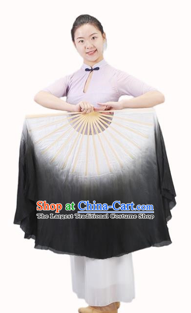 Jiaozhou Yangko Fan Classical Dance Ink Fan Long Fan Dance Fan Silk Professional Dance Fan