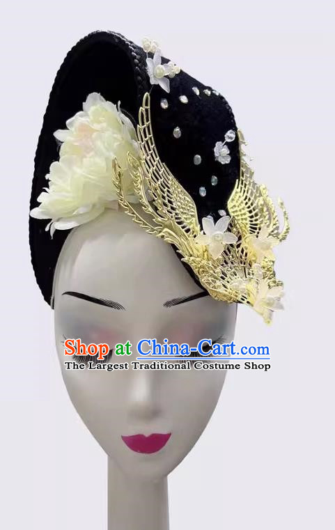 Folk Dance Chinese Classical Dance Dance Performance Headdress Art Examination Qingping Tune Accompanying Dancer Wig Hair Decoration Ancient Costume Wig Chinese Style