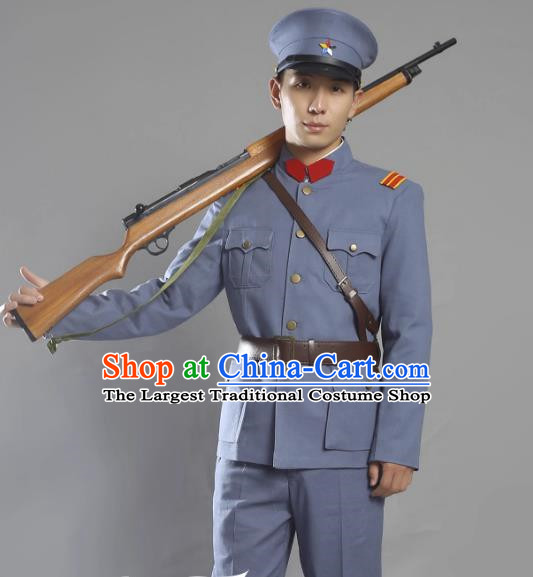 Warlords Of The Republic Of China Anti Beiyang Soldiers Film And Television Performance Cotton And Linen Suits