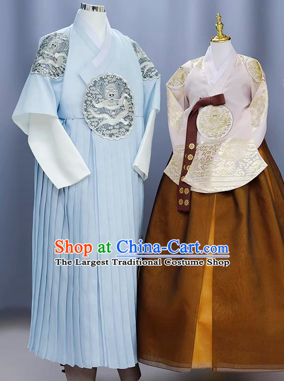 Bride And Groom Wedding Couple Bronzing Hanbok Wedding Toast Dress Prince And Princess Costume