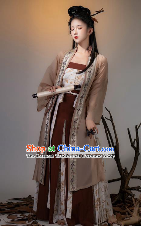 China Traditional Woman Hanfu Ancient Young Mistress Dresses Song Dynasty Garment Costumes Complete Set
