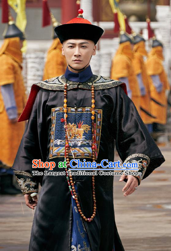China Qing Dynasty Official Robes Wuxia TV Series Fei Hu Wai Zhuan Fu Kang An Clothing Ancient Military Ministry Costumes