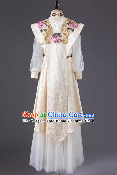 Top China Show Embroidered Costume Children Catwalks Clothing Model Contest Dress