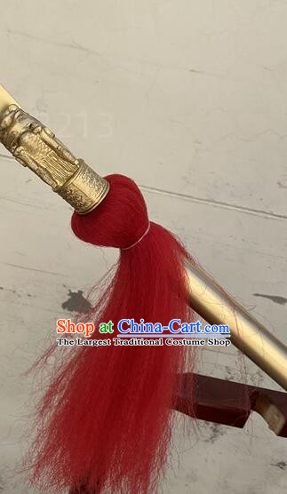 Top Brass Spear Wushu Red Tassel Spear Handmade Zhao Zilong Long Spear