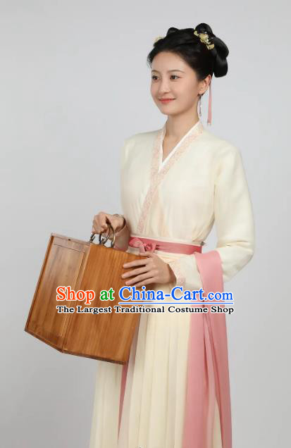 China Romantic TV Series New Life Begins Yu Ping Clothing Ancient Song Dynasty Maid Lady Costumes