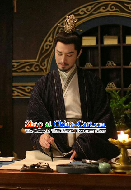 China Romantic TV Series New Life Begins Young Master Yin Song Clothing Ancient Crown Prince Garment Costumes