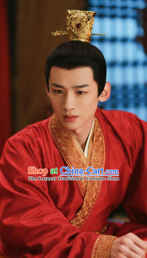 China Traditional Wedding Costume TV Series New Life Begins Prince Yin Zheng Clothing Ancient Groom Red Outfit