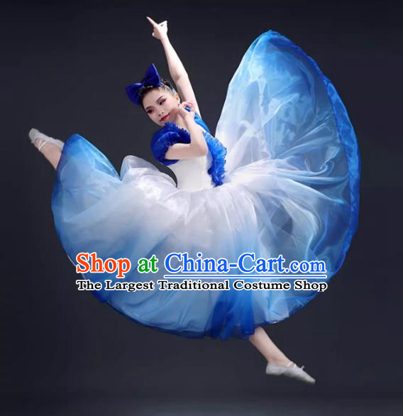 Opening Dance Large Swing Skirt Dance Costume Performance Clothing Chorus Clothing Female Adult Singing and Dancing Modern Stage Dress