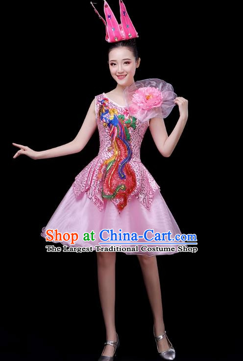 Modern Dance Costume Performance Costume Dress Chorus Fashion Fluffy Skirt Female