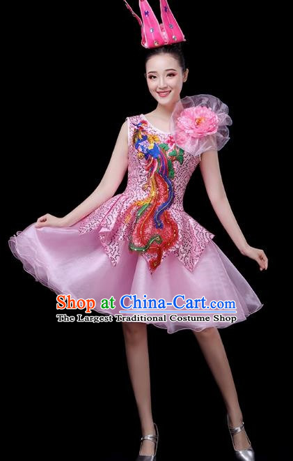Modern Dance Costume Performance Costume Dress Chorus Fashion Fluffy Skirt Female