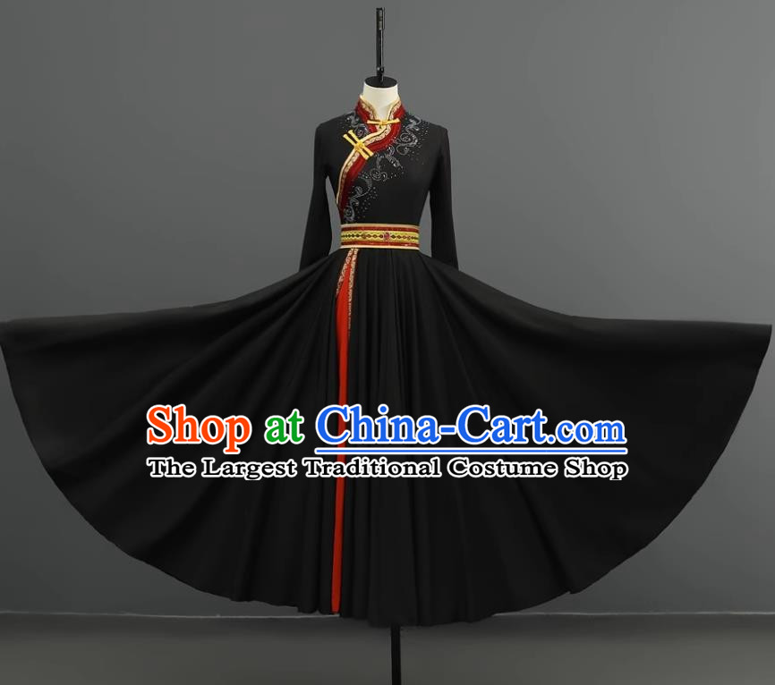 Mongolian Dance Costume Performance Suit Set Women National Costume Art Test Practice Suit Large Swing Skirt