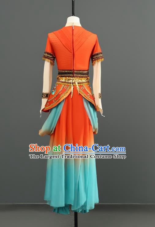Classical Dance Dunhuang Flying Elegant Rebound Pipa Chinese Exotic Dunhuang Costumes