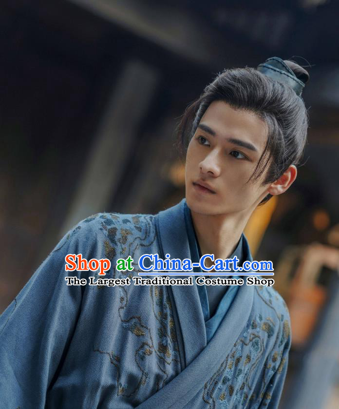 China Qin Dynasty Young Hero Hanfu Clothing TV Series An Ancient Love Song Swordsman Lu Shi Costumes