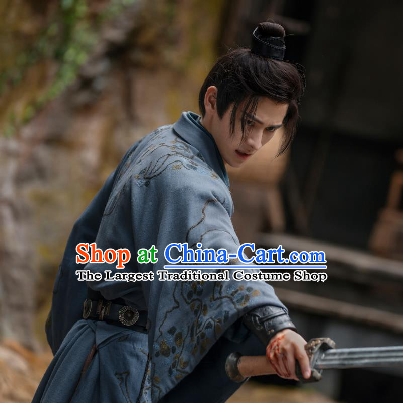 China Qin Dynasty Young Hero Hanfu Clothing TV Series An Ancient Love Song Swordsman Lu Shi Costumes