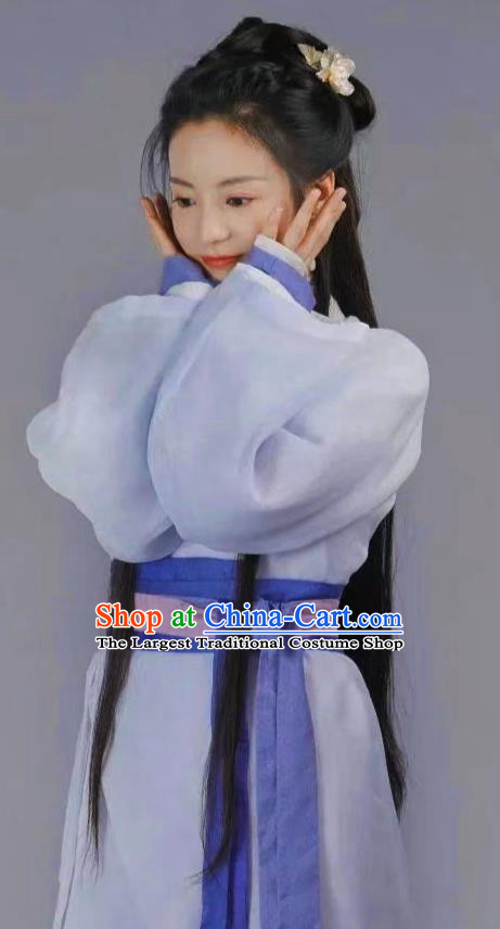China Ancient Palace Lady Costumes TV Series An Ancient Love Song Lu Yuan Dresses Noble Woman Hanfu Clothing