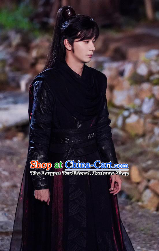 Chinese Ancient Young Warrior Costumes TV Series The Starry Love Swordsman La Mu Garment Outfit