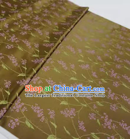 Brown China Cheongsam Cloth Classical Pentas Pattern Material Traditional Design Brocade Fabric