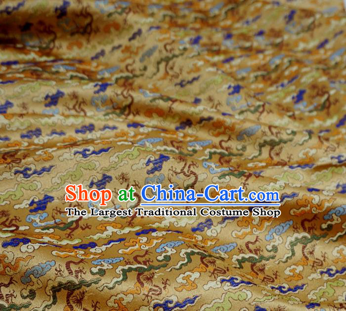 Claybank China Classical Dragons Pattern Material Traditional Hanfu Design Brocade Fabric Ancient Costume Cloth