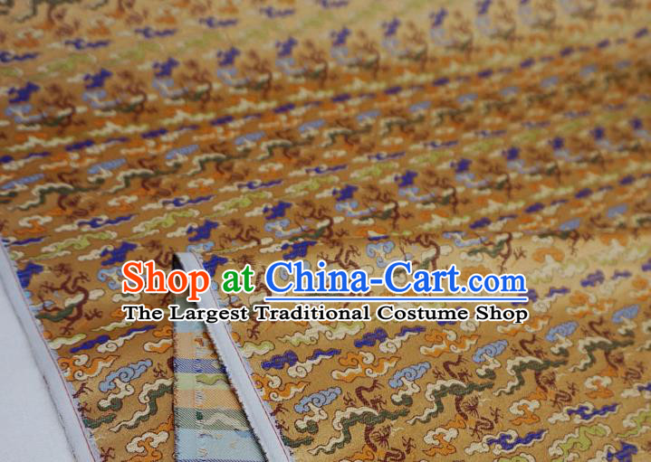 Claybank China Classical Dragons Pattern Material Traditional Hanfu Design Brocade Fabric Ancient Costume Cloth