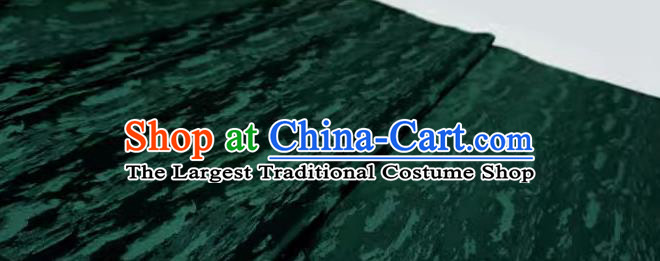 Dark Green China Ancient Costume Cloth Classical Pattern Material Traditional Hanfu Design Brocade Fabric