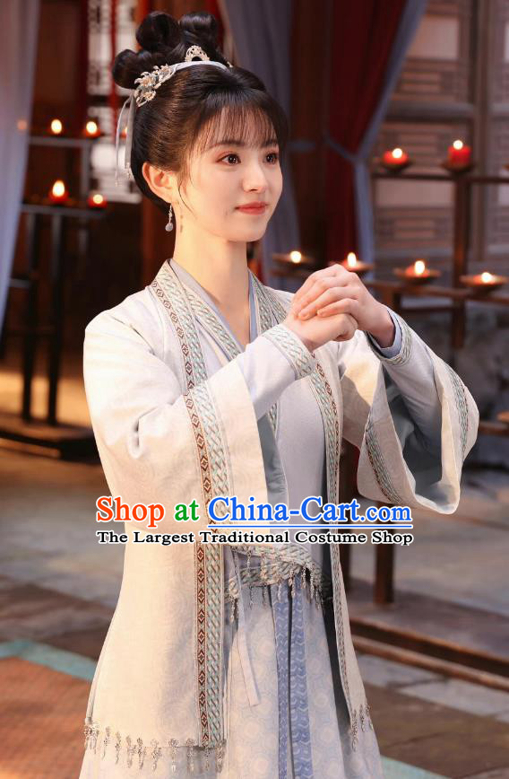 China Ancient Song Dynasty Civilian Lady Clothing Romantic TV Drama New Life Begins Young Woman Li Wei Costumes