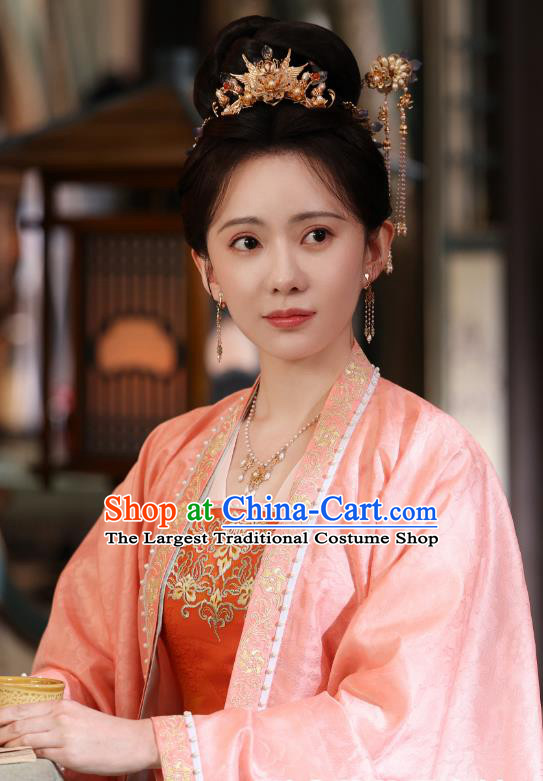 TV Series New Life Begins Dong Haitang Garment Costumes China Ancient Princess Clothing Song Dynasty Royal Rani Dress
