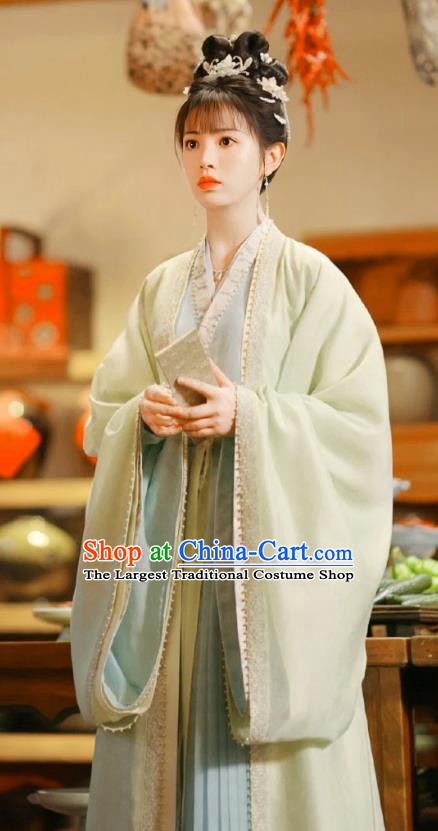 China Traditional Court Woman Garment Costumes Ancient Royal Rani Clothing TV Series New Life Begins Li Wei Dress