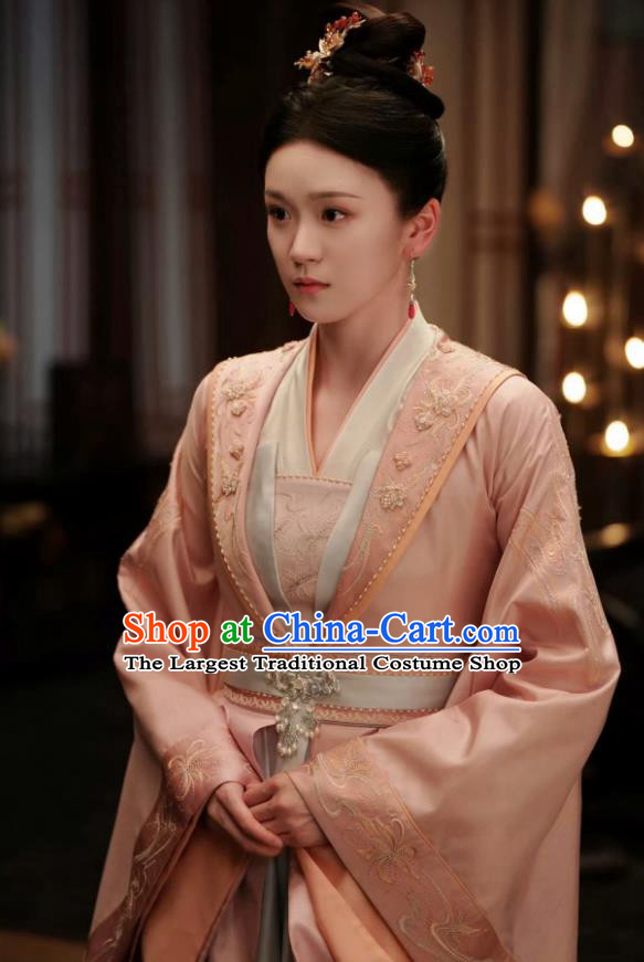 Chinese Song Dynasty Court Empress Costumes Ancient Noble Woman Clothing TV Series Destined Chang Feng Du Dress
