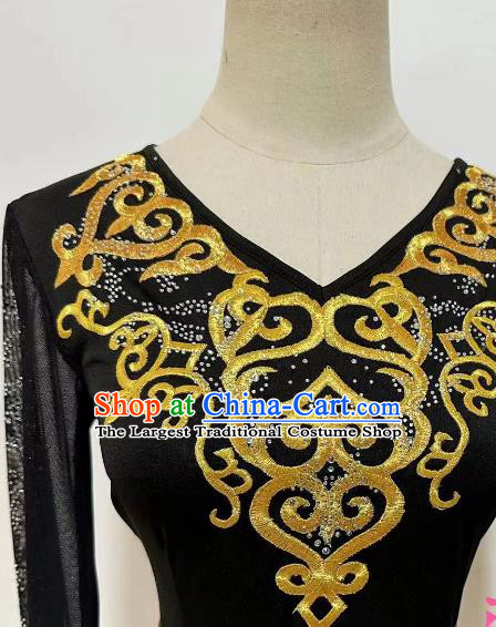 Professional Stage Performance Costume China Uyghur Nationality Dance Dress Xinjiang Ethnic Dancing Clothing