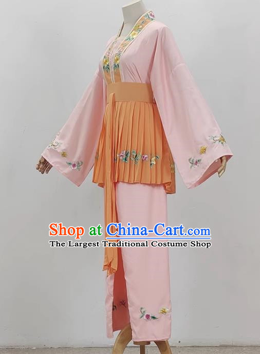 Light Pink Opera Maid Costume Ancient Costume Shaoxing Opera Huangmei Opera Performance Costume Five Girls Birthday Maid Costume Stage Performance Costume