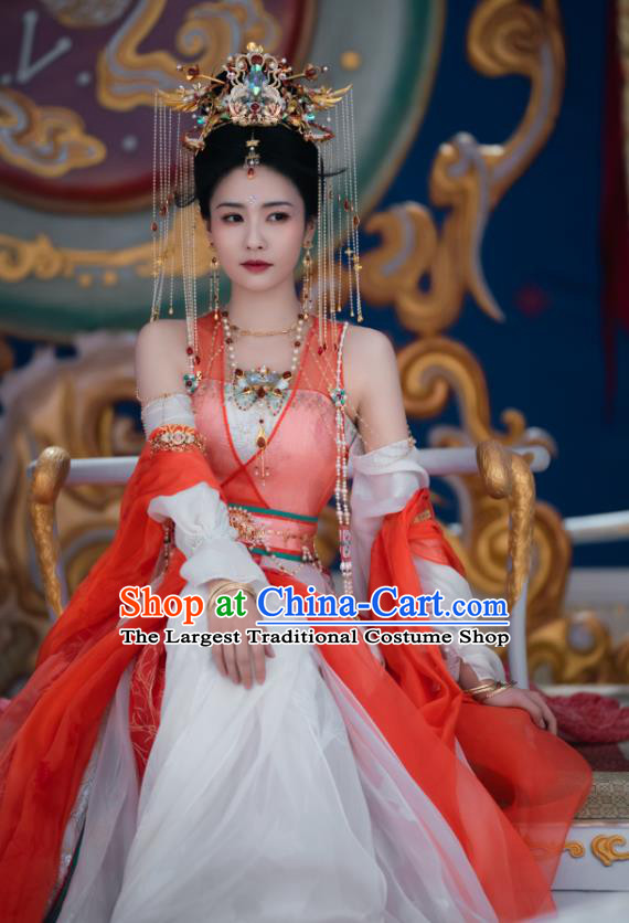 China Xianxia Drama Fairy Ye Xiwu Dresses Till The End of The Moon Ancient Princess Costumes