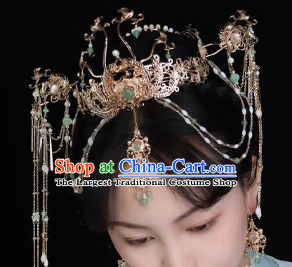 China Ancient Empress Hair Jewelry Handmade Song Dynasty Princess Hairpins Hanfu Headband
