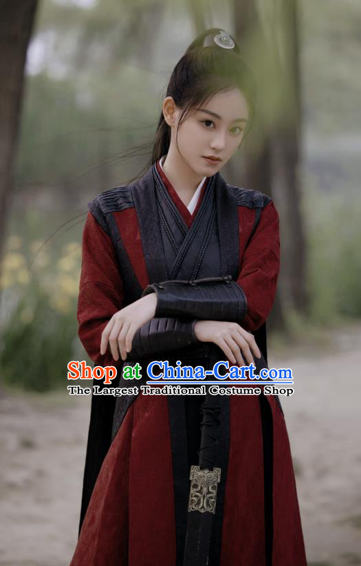 China Hanfu Clothing Romantic TV Series Miss The Dragon Gu Qingyan Dress Ancient Female Swordsman Costumes