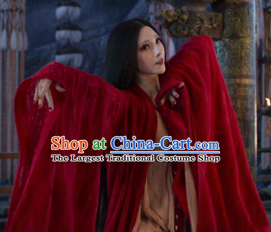 Film Creation of the Gods I Kingdom of Storms Consort Su Daji Clothing China Ancient Shang Dynasty Imperial Concubine Red Dresses