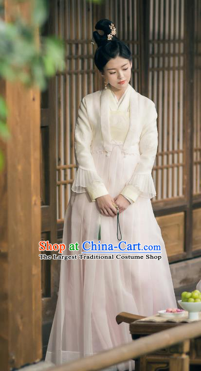 TV Drama Unchained Love Servant Girl Dresses Chinese Traditional Woman Hanfu Clothing Ancient Young Lady Costumes