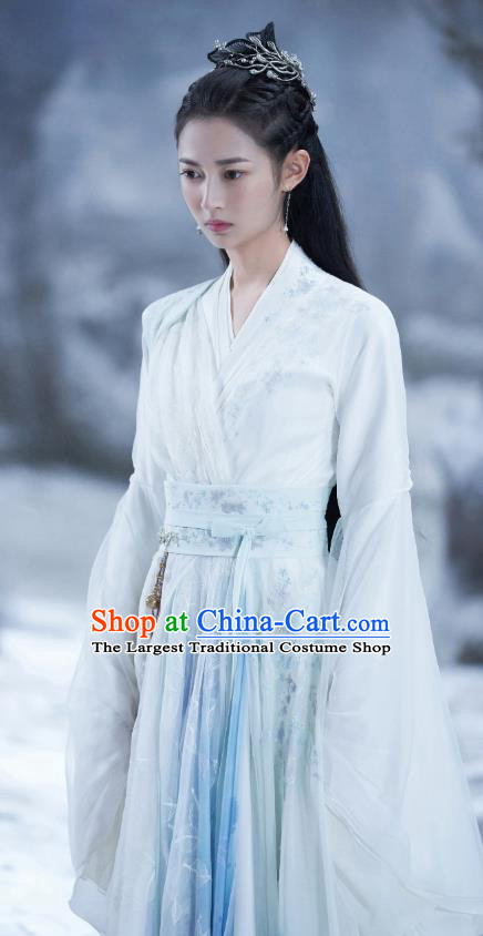 TV Drama Mirror A Tale of Twin Cities Crown Princess Bai Ying Clothing Ancient Chinese Young Lady Dress Costumes