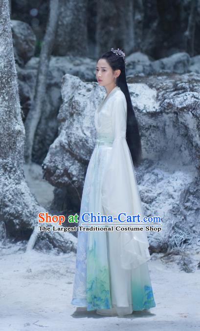 TV Drama Mirror A Tale of Twin Cities Crown Princess Bai Ying Clothing Ancient Chinese Young Lady Dress Costumes