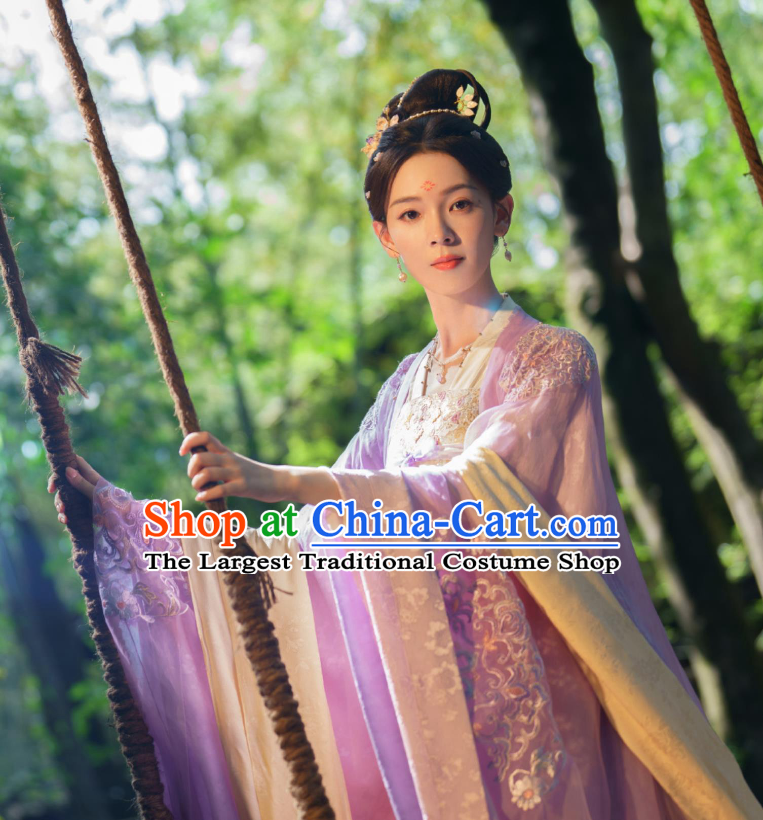 Ancient China Court Lady Clothing Traditional Chinese Tang Dynasty Hanfu Dress TV Series Drama Follow Your Heart Princess Jiang Suo Luo Costume