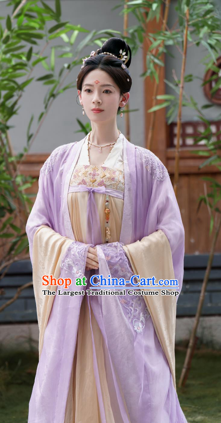 Ancient China Court Lady Clothing Traditional Chinese Tang Dynasty Hanfu Dress TV Series Drama Follow Your Heart Princess Jiang Suo Luo Costume