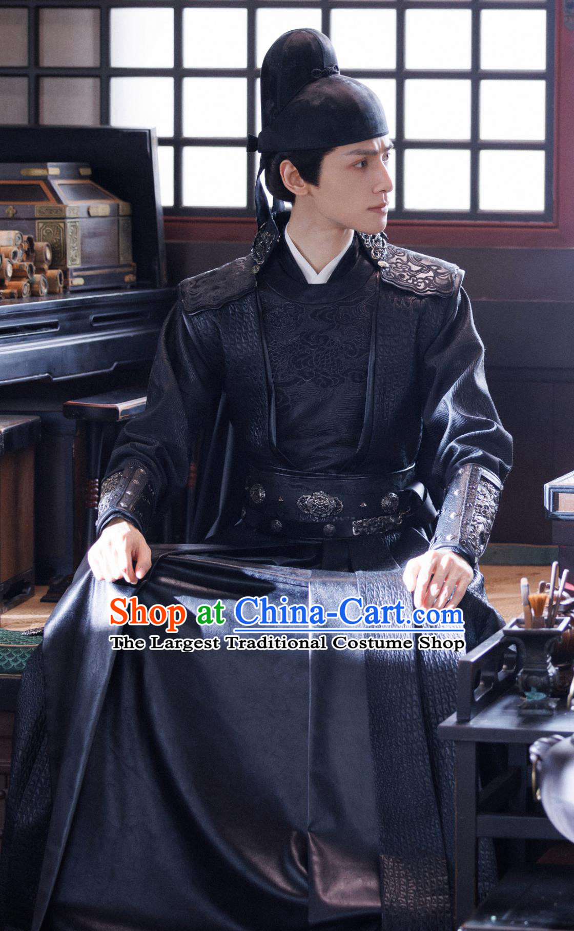 Ancient China Grand Marshal Clothing Traditional Chinese Tang Dynasty Official Garment TV Series Drama Follow Your Heart Jiang Xin Bai Costume