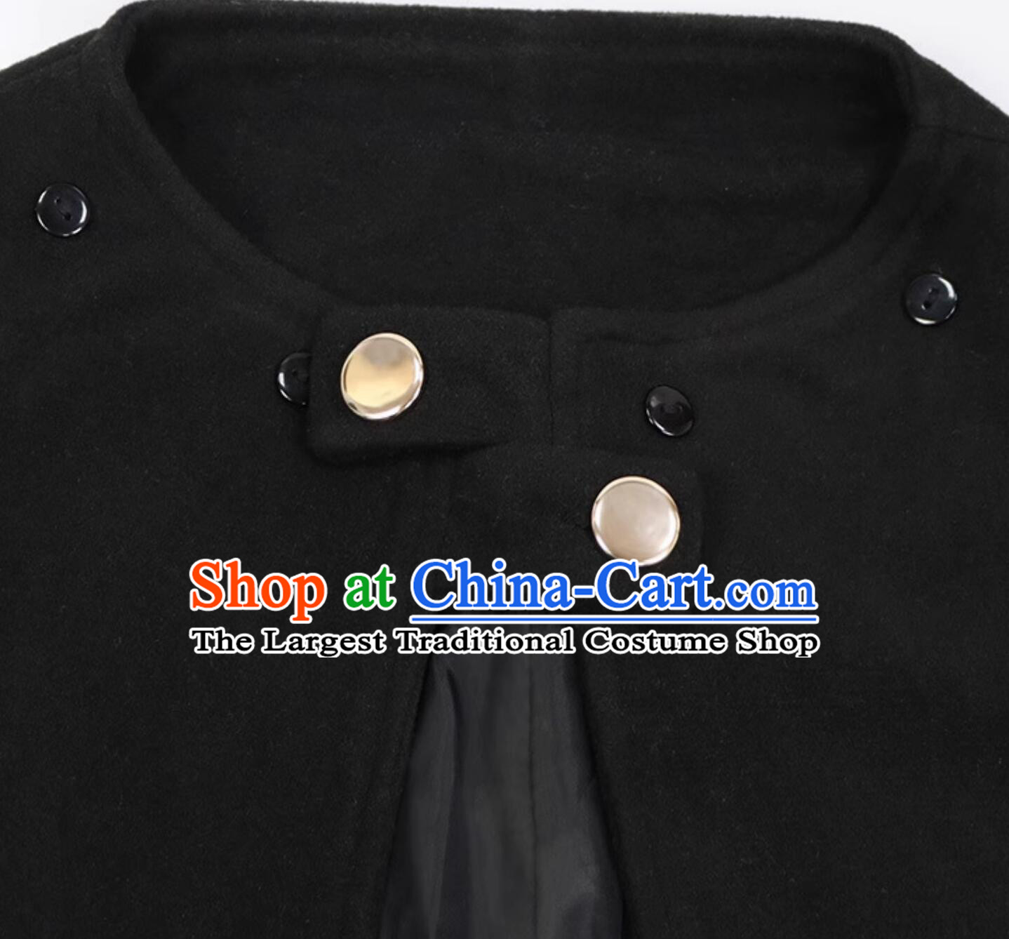 Handmade Woolen Cape Gothic Cloak Winter Costume