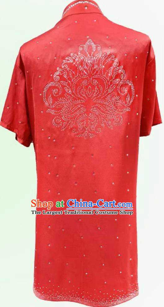 Top Wushu Competition Outfit Martial Arts Tournament Clothing Traditional Kung Fu Costume Chinese Changquan Red Uniform