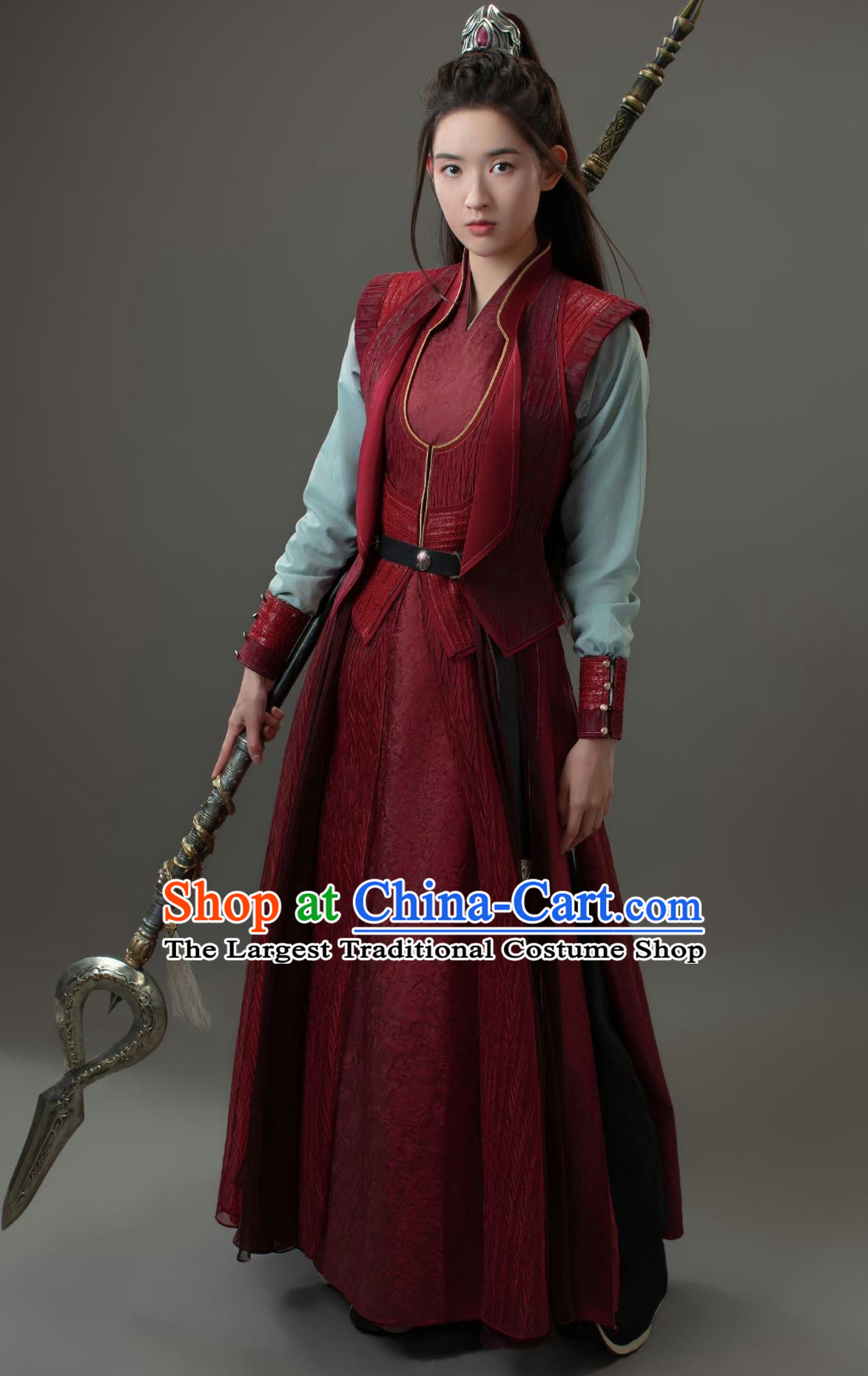 Ancient China Female Swordsman Clothing Traditional Chinese Hanfu Dress TV Series Drama Tiger and Crane General Zhao Xin Tong Costume