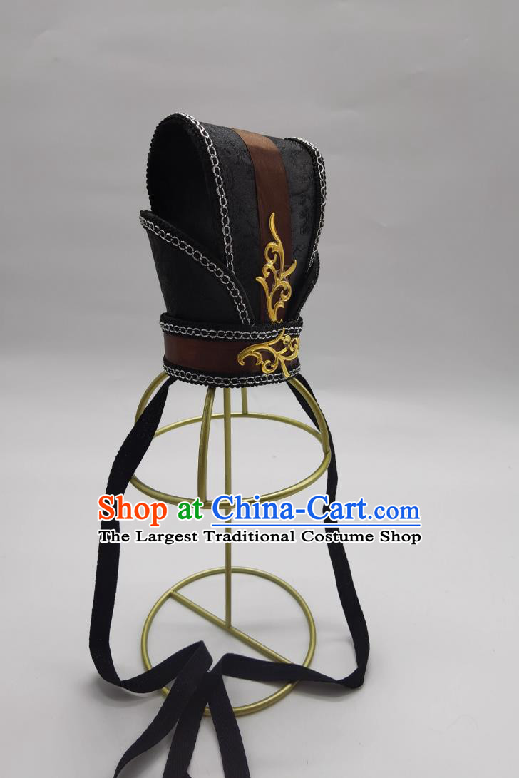 Handmade Tang Dynasty Hair Crown Chinese Traditional Hanfu Headpiece Ancient China Royal Prince Hair Coronet