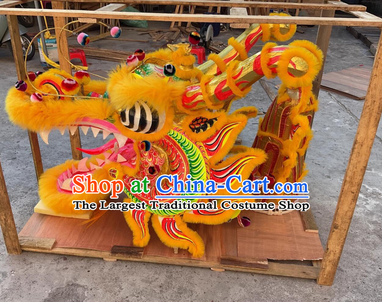 Chinese New Year Parade Dragon Dance Costume Celebration Giant Dragon Handmade Traditional Dragon Dancing Props