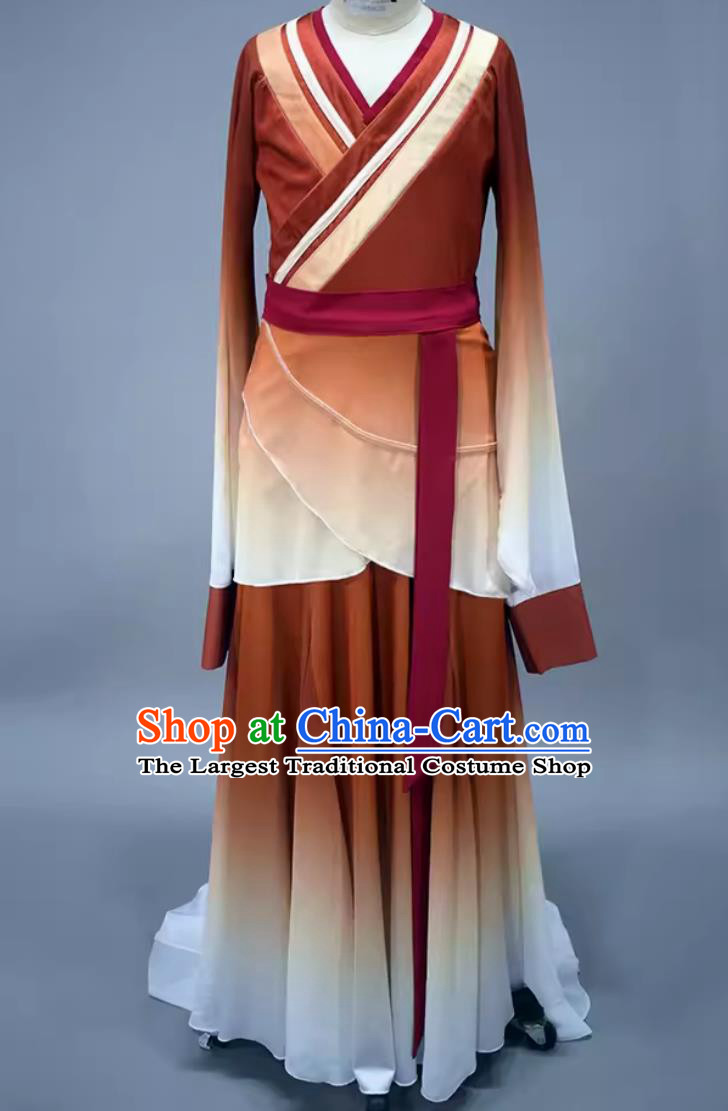China Han Tang Dance Clothing Women Group Dance Dress Chinese Classical Dance Costume