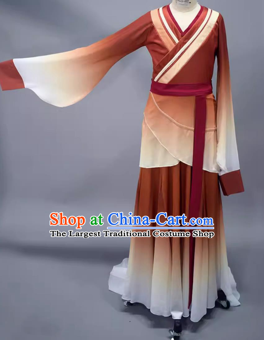 China Han Tang Dance Clothing Women Group Dance Dress Chinese Classical Dance Costume