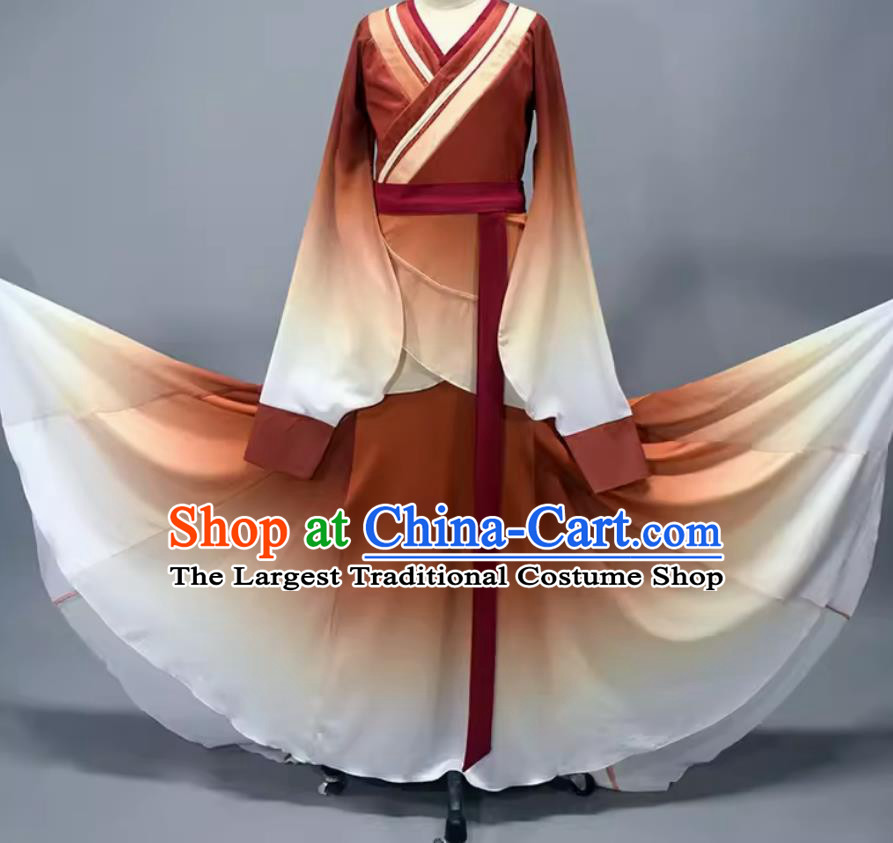 China Han Tang Dance Clothing Women Group Dance Dress Chinese Classical Dance Costume
