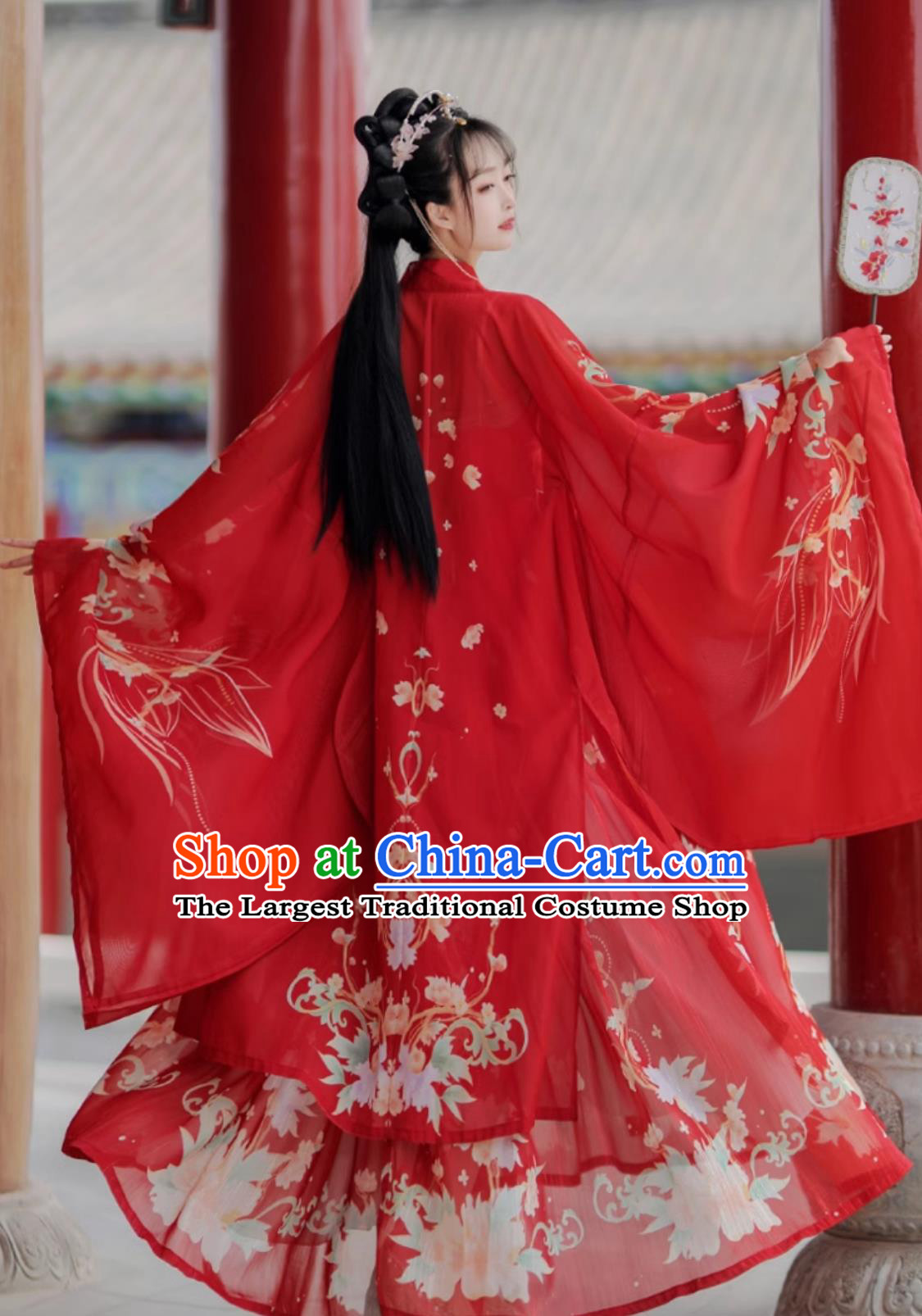 Ancient China Tang Dynasty Palace Princess Costume Traditional Wedding Clothing Chinese Red Hanfu Dress